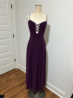 Lace-Up Maxi Dress